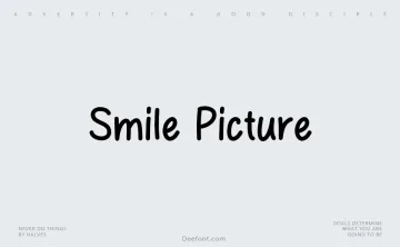 Smile Picture Font