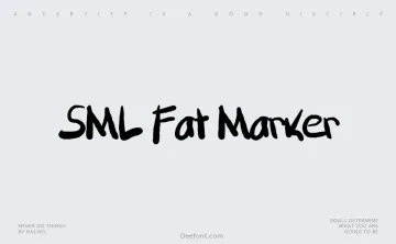 SML Fat Marker Font