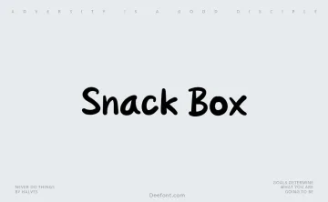 Snack Box Font