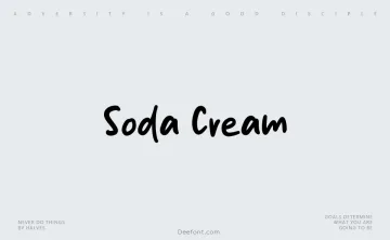 Soda Cream Font