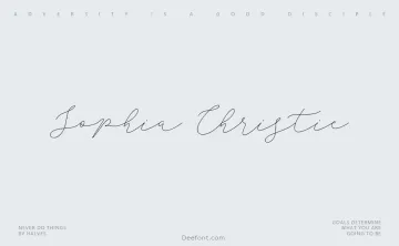 Sophia Christie Font