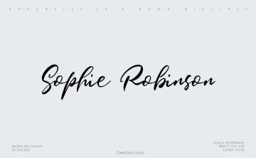 Sophie Robinson Font