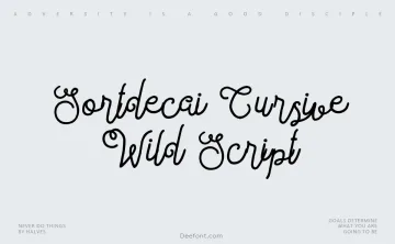 Sortdecai Cursive Wild Script Font