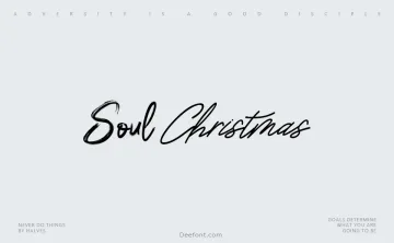 Soul Christmas Font Font