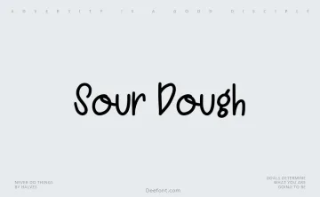 Sour Dough Font