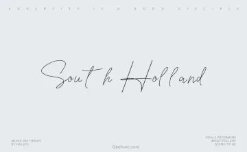 South Holland Font