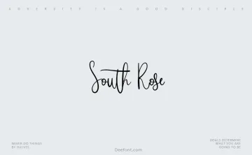 South Rose Font