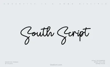 South Script Font