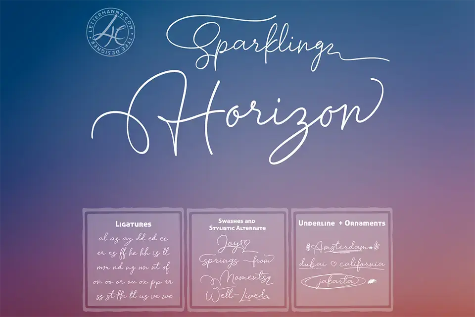 Sparkling Horizon Font