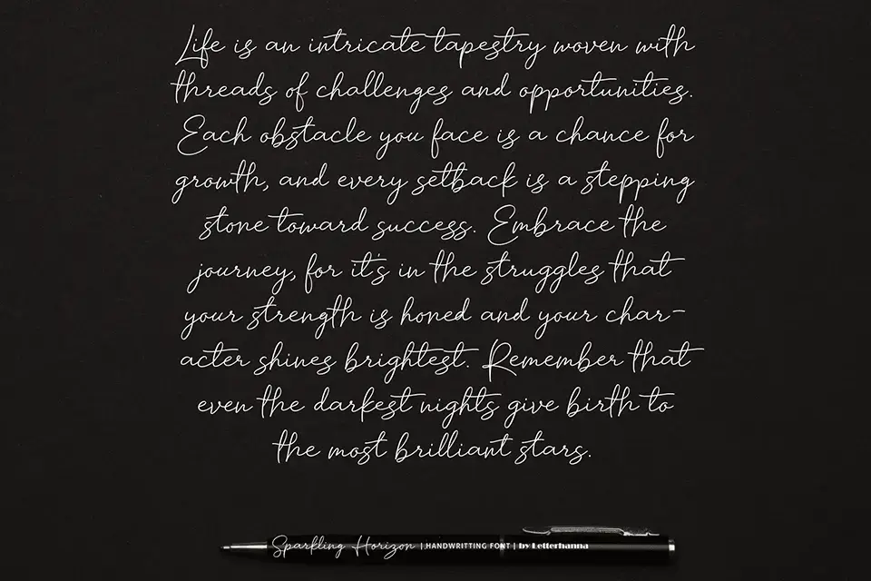 Sparkling Horizon Font