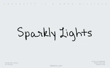 Sparkly Lights Font