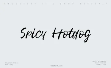 Spicy Hotdog Font