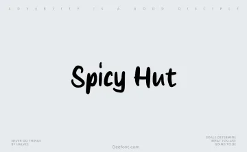 Spicy Hut Font