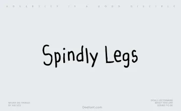 Spindly Legs Font