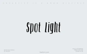 Spot Light Font