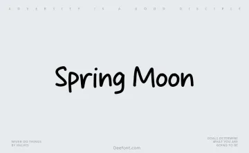 Spring Moon Font