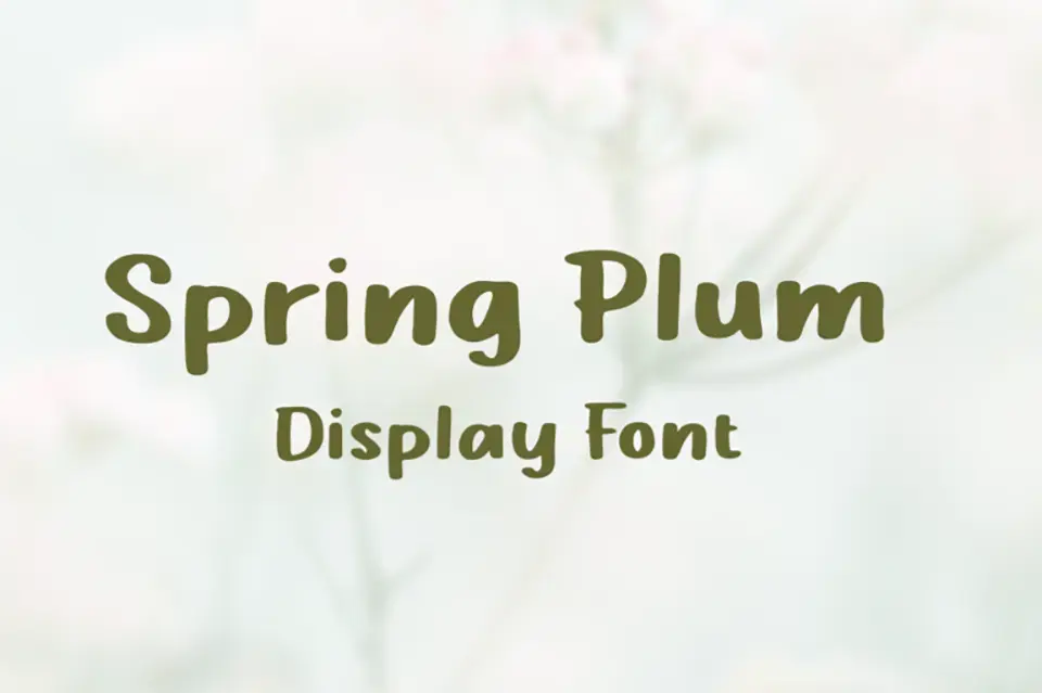 Spring Plum Font