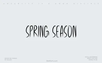 Spring Season Font