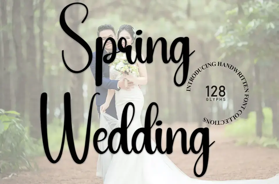 Spring Wedding Font