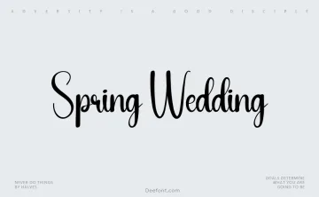Spring Wedding Font