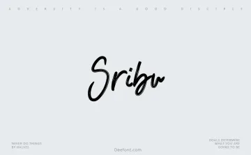 Sribu Font