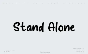 Stand Alone Font