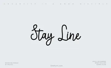 Stay Line Font