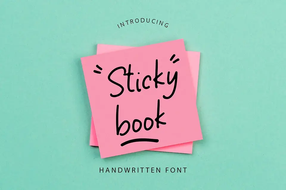 Sticky Book Font