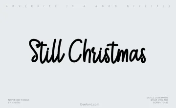 Still Christmas Font