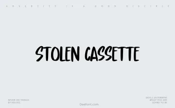 Stolen Cassette Font