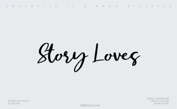 Story Loves Font