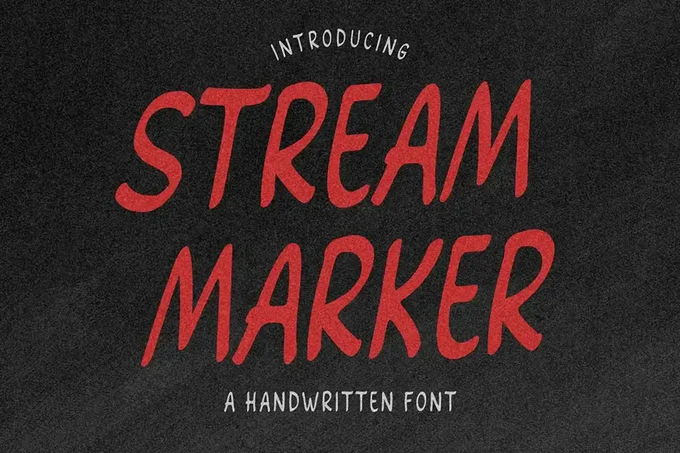 Stream Marker Font