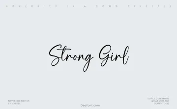 Strong Girl Font