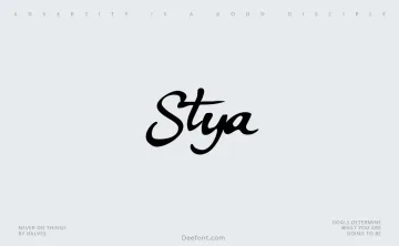 Stya Font