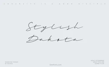 Stylish Dakota Font