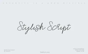 Stylish Script Font