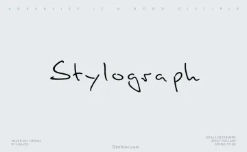 Stylograph Font