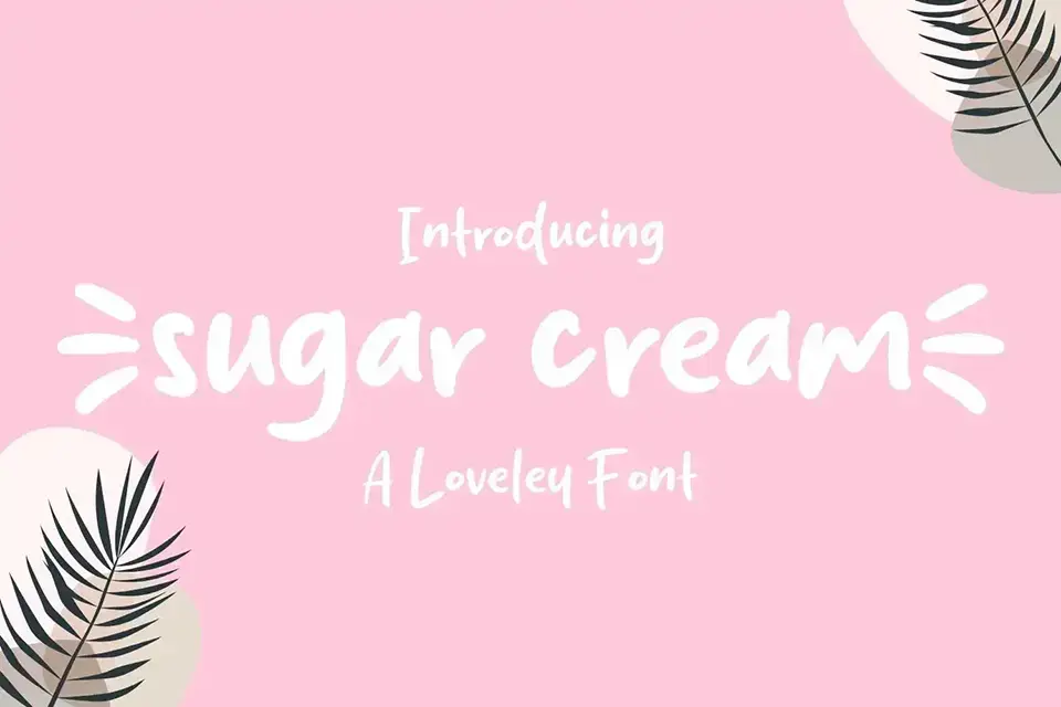 Sugar Cream Font
