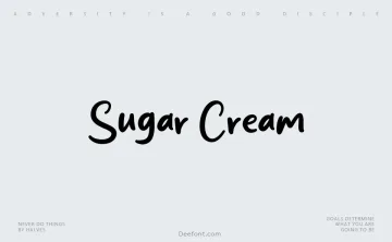 Sugar Cream Font