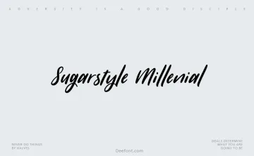Sugarstyle Millenial Font
