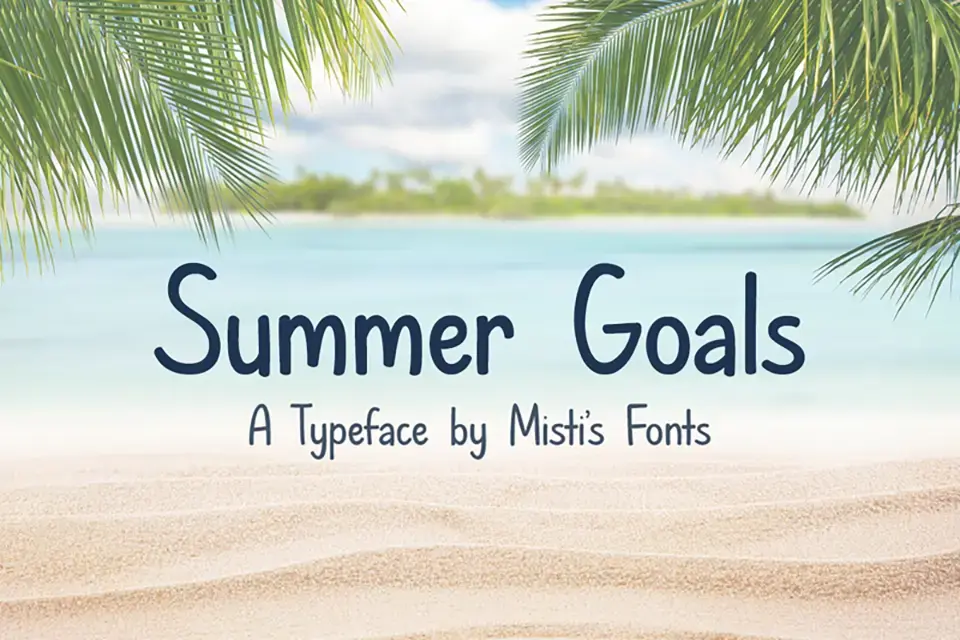 Summer Goals Font