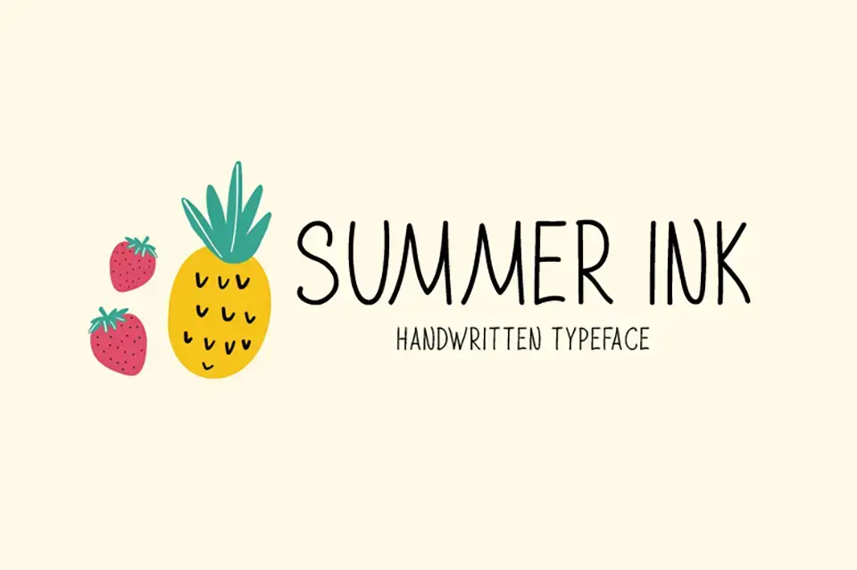 Summer Ink Font