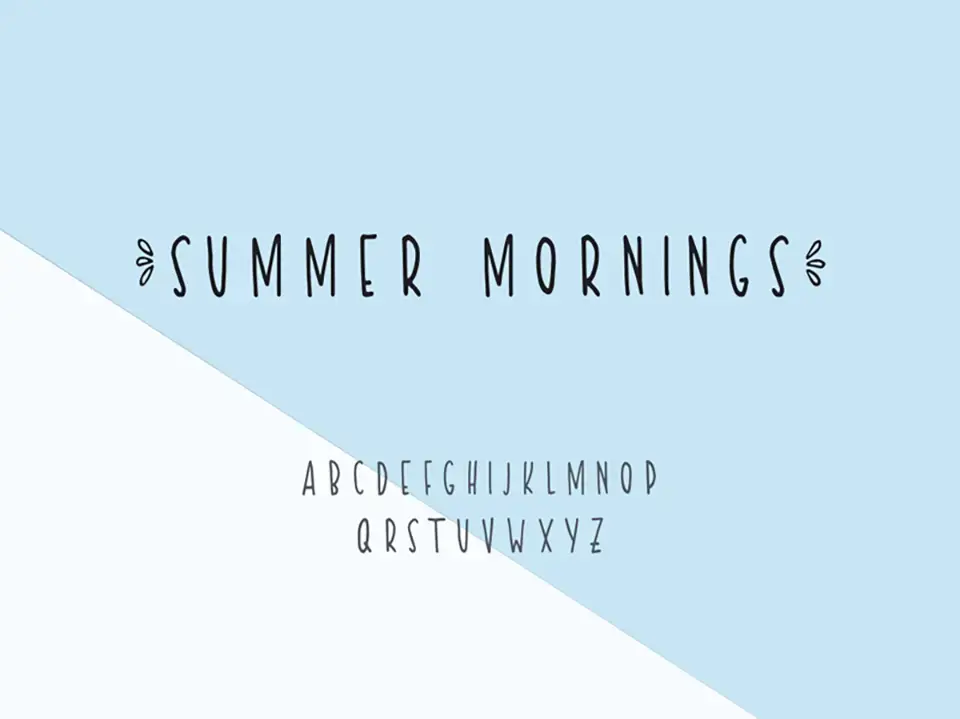 Summer Mornings Font