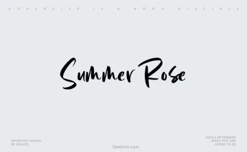 Summer Rose Font