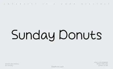 Sunday Donuts Font