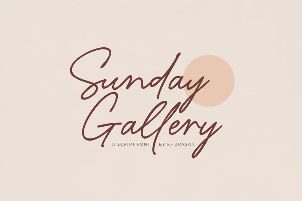 Sunday Gallery Font