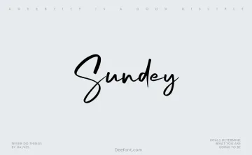 Sundey Font
