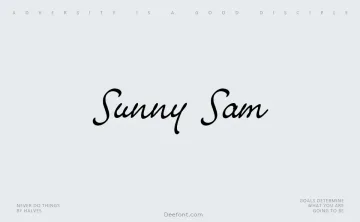 Sunny Sam Font