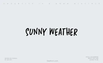 Sunny Weather Font