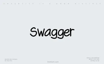 Swagger Font